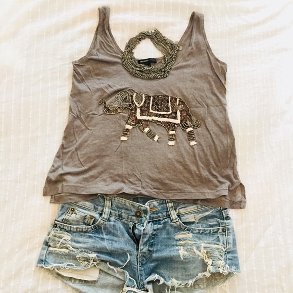 Mango Tops - Mango beaded tank top